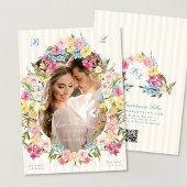 ヴィンテージフランスのフォトフレーム結婚モノグラム セーブザデート