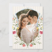 ヴィンテージフランスのフォトフレ結婚ーム セーブザデート (正面)