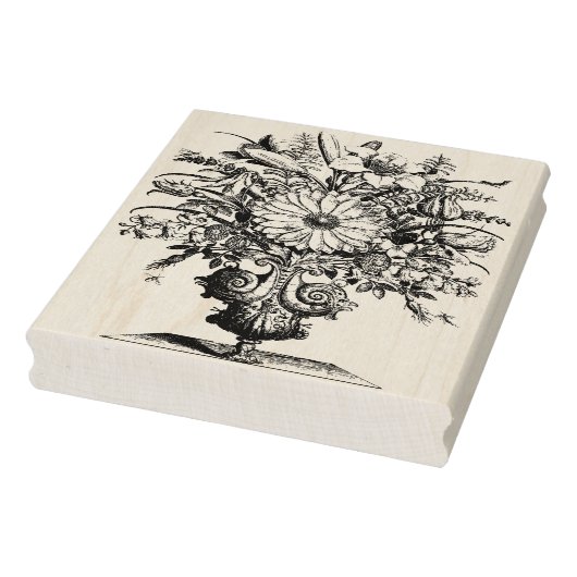 ヴィンテージフランスのフラワーブーケゴムスタンプ ラバースタンプ (スタンプ)