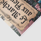 ヴィンテージフランスのフラワーマーケット1デクページ紙 薄葉紙 (詳細)