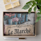 ヴィンテージフランスのフラワーマーケット1デクページ紙 薄葉紙 (ギフト)