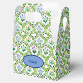 ヴィンテージフランスのフローラとリーフ フェイバーボックス (オープン)