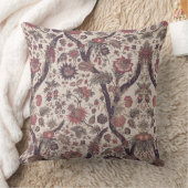 ヴィンテージフランスのフローラアールヌーボー クッション (ブランケット)