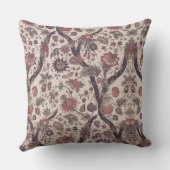 ヴィンテージフランスのフローラアールヌーボー クッション (裏面)