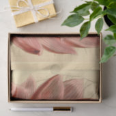 ヴィンテージフランスのフローラエフェメラデカップピンクのティス 薄葉紙 (ギフト)