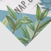 ヴィンテージフランスのフローラデザイン 薄葉紙 (詳細)