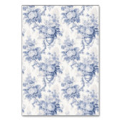 ヴィンテージフランスのフローラトイルブルー テーブルナンバー (裏面)