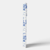 ヴィンテージフランスのフローラトイルブルー Case-Mate iPhoneケース (裏面 / 右)