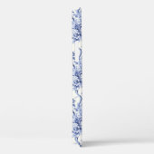 ヴィンテージフランスのフローラトイルブルー Case-Mate iPhoneケース (裏面 / 右)