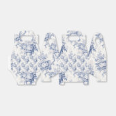 ヴィンテージフランスのフローラトイレブルーフェイスボックス フェイバーボックス (折り畳みなし)