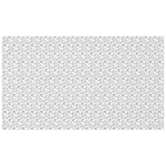 ヴィンテージフランスのフローラファンタジートイルブラック テーブルクロス (正面(横))