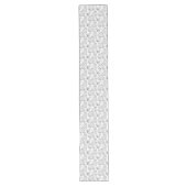 ヴィンテージフランスのフローラファンタジートイルブラック ロングテーブルランナー (正面)