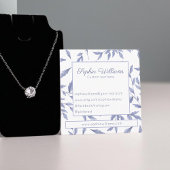 ヴィンテージフランスのフローラブルー スクエア名刺