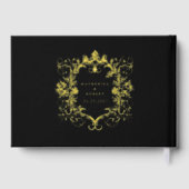 ヴィンテージフランスのフローラ結婚ズゲストブック ゲストブック (裏面)