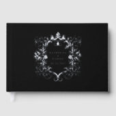 ヴィンテージフランスのフローラ結婚ズゲストブック ゲストブック (正面)