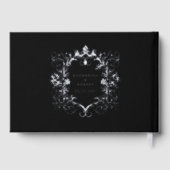 ヴィンテージフランスのフローラ結婚ズゲストブック ゲストブック (裏面)