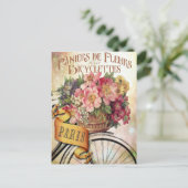 ヴィンテージフランスのフローラ ポストカード (スタンド正面)