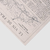 ヴィンテージフランスのブルゴーニュワインとデコップページ 薄葉紙 (詳細)