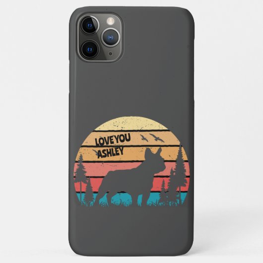 ヴィンテージフランスのブルドッグレトロサンクールドッグ恋人 Case-Mate iPhoneケース (裏面)