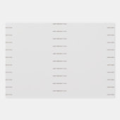 ヴィンテージフランスのブルドッグ誕生日包装紙 ラッピングペーパーシート (正面2)