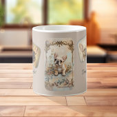 ヴィンテージフランスのブルドッグ2写真テンプレートドッグママ コーヒーマグカップ