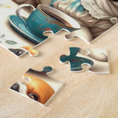 ヴィンテージフランスのブルドッグ ジグソーパズル (側面)