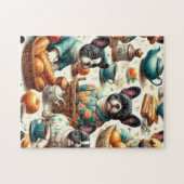 ヴィンテージフランスのブルドッグ ジグソーパズル (横)