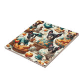 ヴィンテージフランスのブルドッグ タイル (側面)