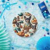 ヴィンテージフランスのブルドッグ ペーパープレート (パーティー)