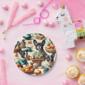 ヴィンテージフランスのブルドッグ ペーパープレート (パーティー)