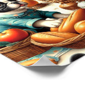 ヴィンテージフランスのブルドッグ ポスター (角)