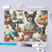 ヴィンテージフランスのブルドッグ 薄葉紙