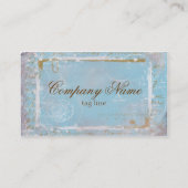 ヴィンテージフランスのブルートイルおよびスクリプト名刺 名刺 (裏面)