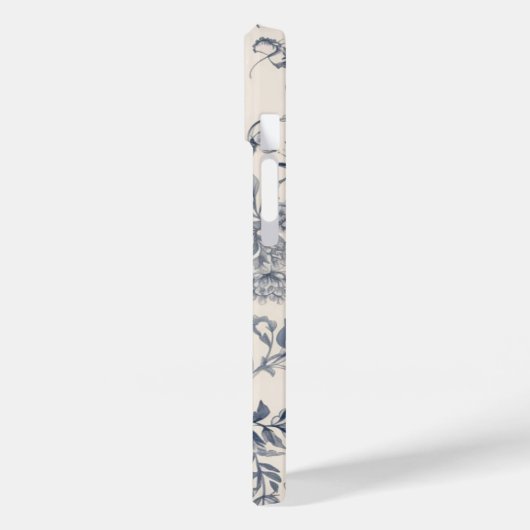 ヴィンテージフランスのブルートイルフルーリー Case-Mate iPhoneケース (裏面 / 左)