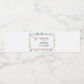 ヴィンテージフランスのブルー結婚トイル ペットボトルラベル (シングルラベル)