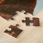 ヴィンテージフランスのブル絵画ドッグポートレート ジグソーパズル (側面)