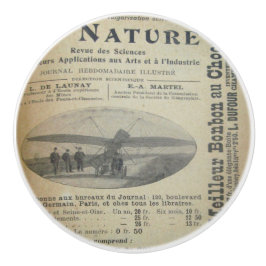 ヴィンテージフランスのプル セラミックノブ