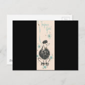 ヴィンテージフランスのプードル ポストカード (正面/裏面)