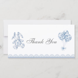 ヴィンテージフランスのベビーサンキューカード