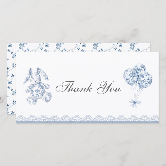 ヴィンテージフランスのベビーサンキューカード (正面/裏面)