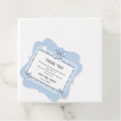 ヴィンテージフランスのベビーブルーシャワーメッセージカード フェイバータグ (インサイチュ)