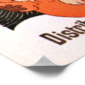 ヴィンテージフランスのベルエポケアールヌーボー新聞 ポスター (角)