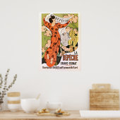 ヴィンテージフランスのベルエポケアールヌーボー新聞 ポスター (キッチン)