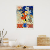 ヴィンテージフランスのベルエポケチェレカジノアド ポスター (キッチン)