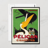 ヴィンテージフランスのペリカンタバコ ポストカード (正面/裏面)