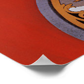 ヴィンテージフランスのペートフードアートポスターゴールデンガチョウ ポスター (角)