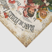 ヴィンテージフランスのホリデーデコップクラフト 薄葉紙 (詳細)