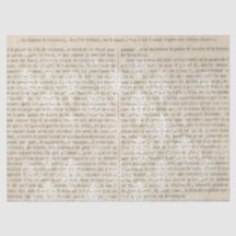 ヴィンテージフランスのホワイトダマスクの新聞切り離し