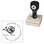 ヴィンテージフランスのホーンコーラス差出人住所 ラバースタンプ (押印)