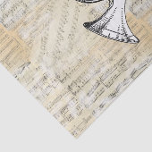 ヴィンテージフランスのホーンシート音楽ティッシュペーパー 薄葉紙 (詳細)